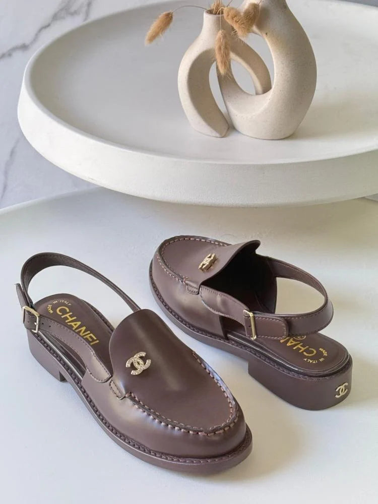 Viral Brown Slingbacks